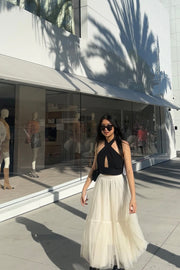Double Mesh Skirt