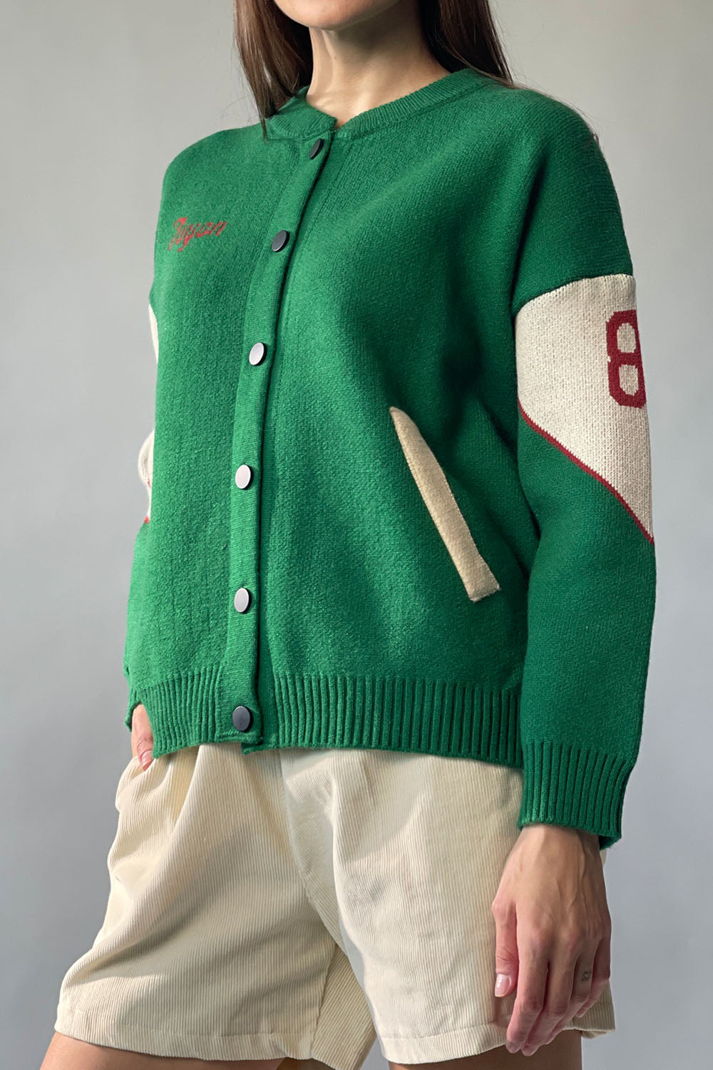 Milk Print Knit Cardigan