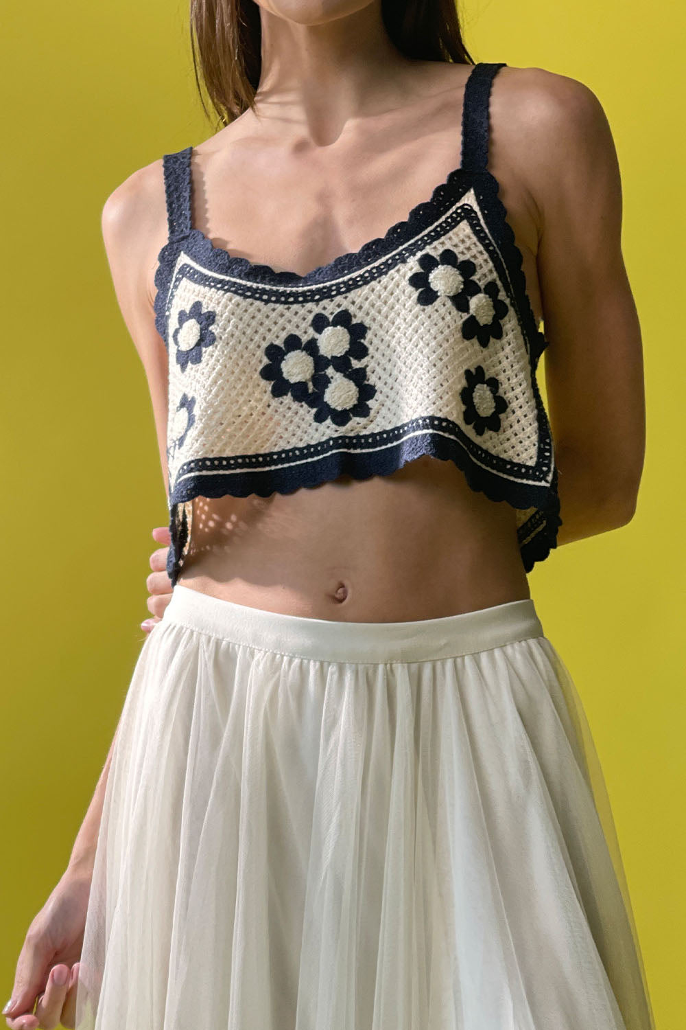 Mini Flowers Crochet Top