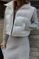 High Glossy Puffer Vest