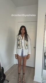 Flower Crochet Button Vest video