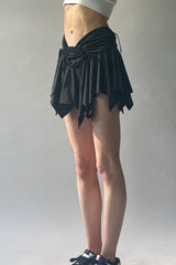 Frilled String Mini Skirt