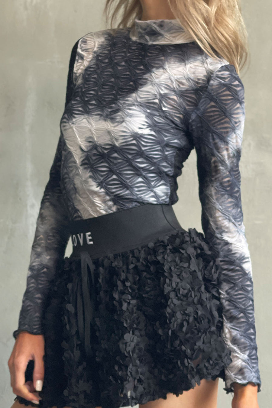 Aurora Lace Tie-dye Top