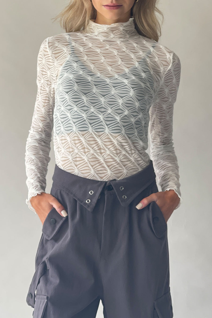 Aurora Lace Tie-dye Top