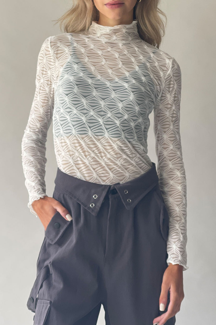 Aurora Lace Tie-dye Top