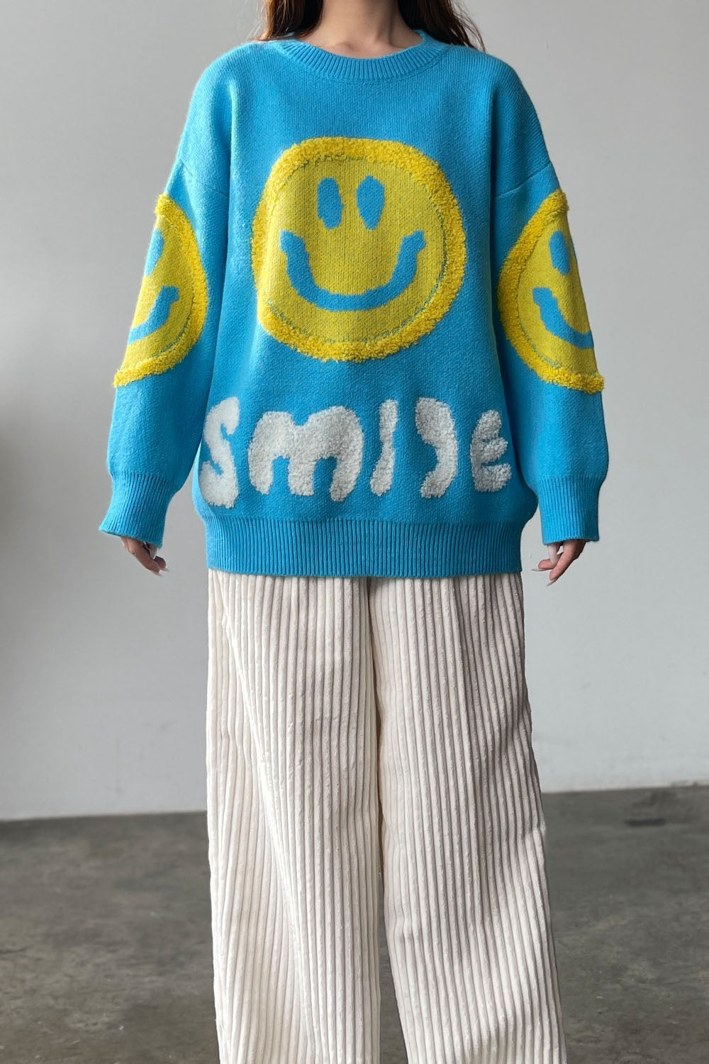 Smile Knit Sweater – DESSIN STUDIO