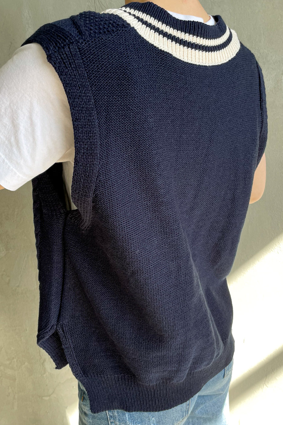Preppy Cable Knit Vest