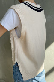 Preppy Cable Knit Vest