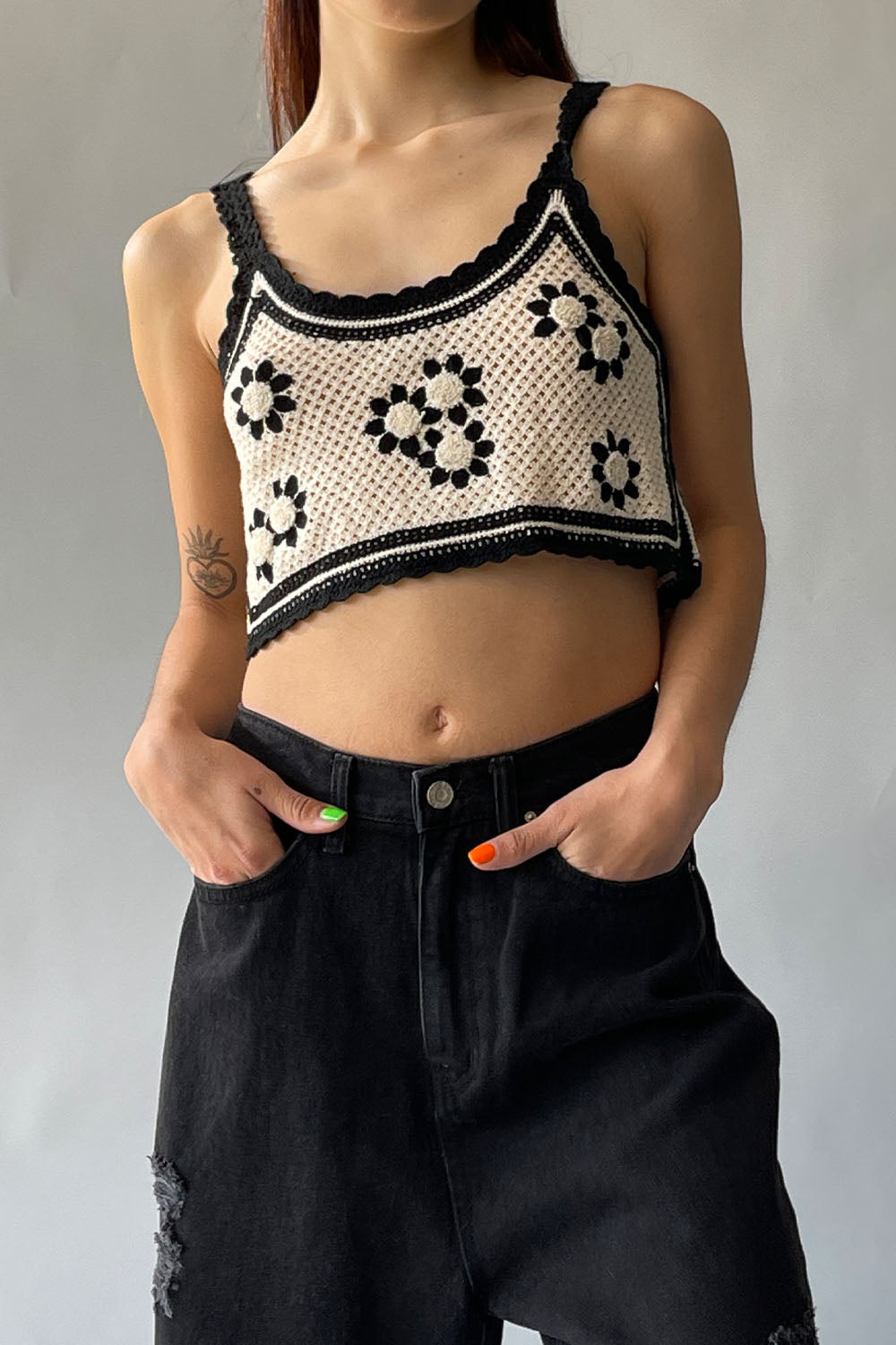 Mini Flowers Crochet Top