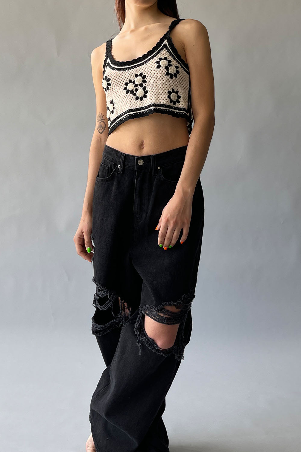 Mini Flowers Crochet Top