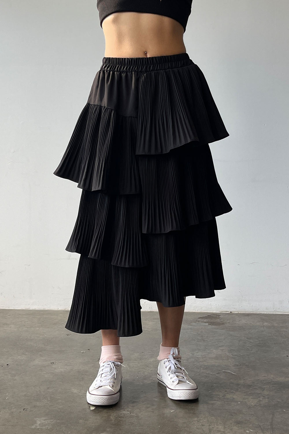 Zig Zag Tiered Skirt