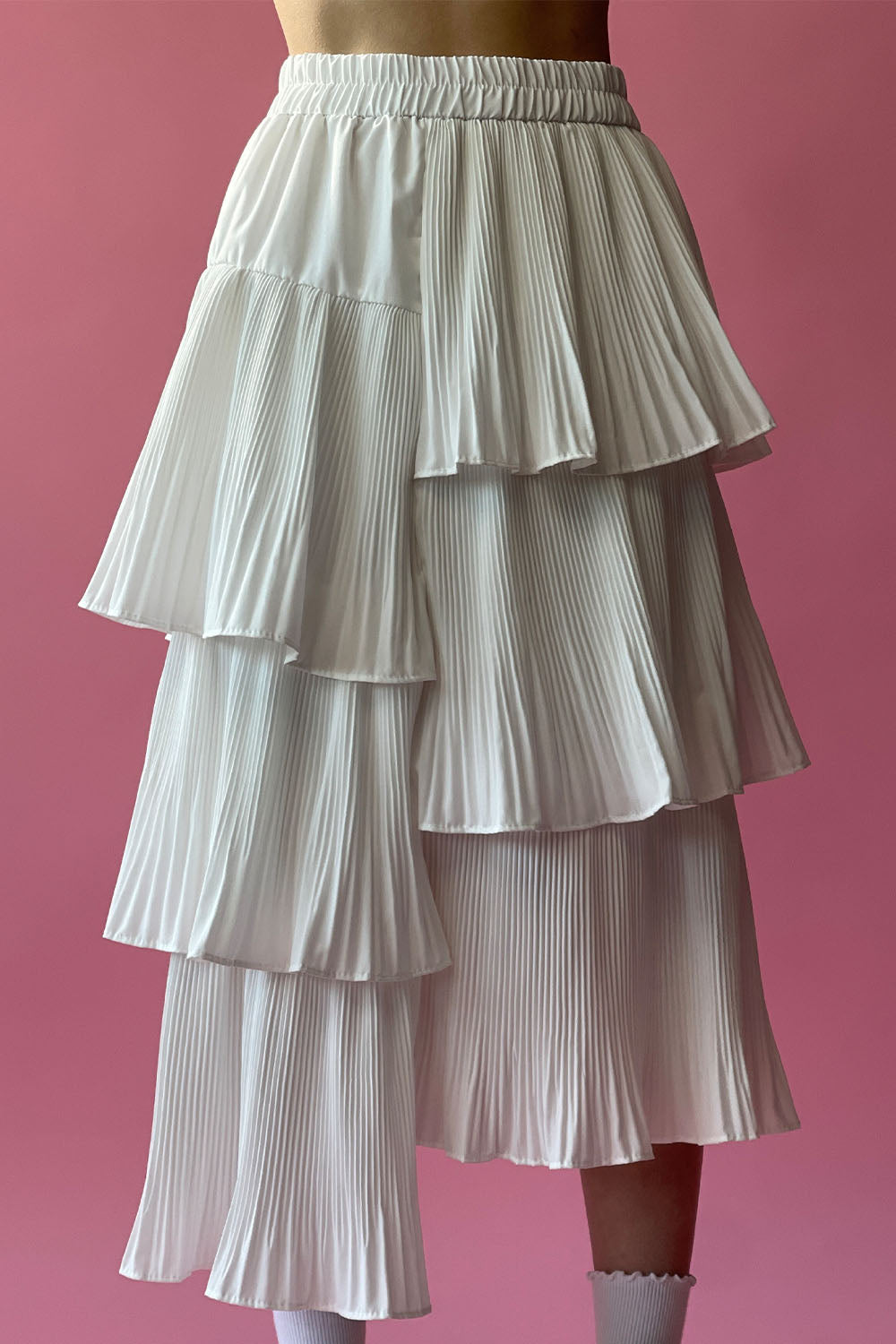 Zig Zag Tiered Skirt
